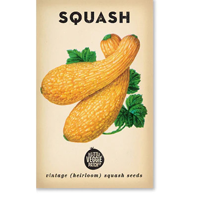 Heirloom Seeds - Squash (Golden Summer Crookneck)