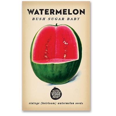 Heirloom Seeds - Watermelon (Bush Sugar Baby)