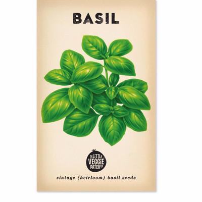 Heirloom Seeds - Basil (Large Sweet Genova)