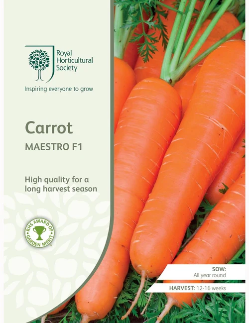 RHS Seeds - Carrot Maestro F1