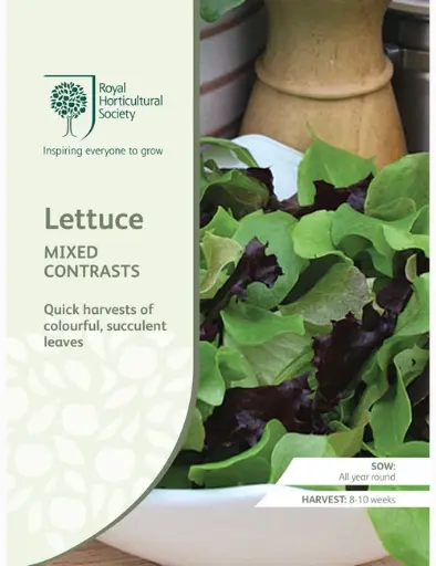 RHS Seeds - Mixed Contrasts Lettuce