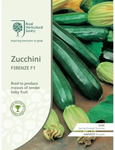 RHS Seeds - Zucchini Firenze F1